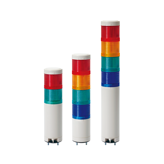 QTG50ML/QTGA50ML Ø50mm 直附型 LED 模块型长亮/闪亮多层信号灯